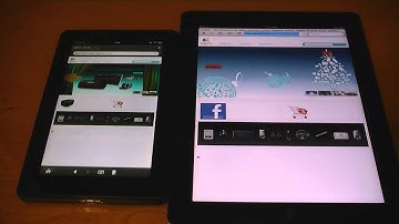 Kindle Fire vs. iPad 2 - WiFi Web Browser Speed Test