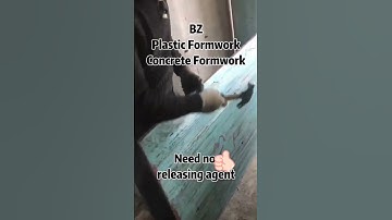 Standardized disassembly of plastic formwork and professional cleaning of concrete residues#conctete