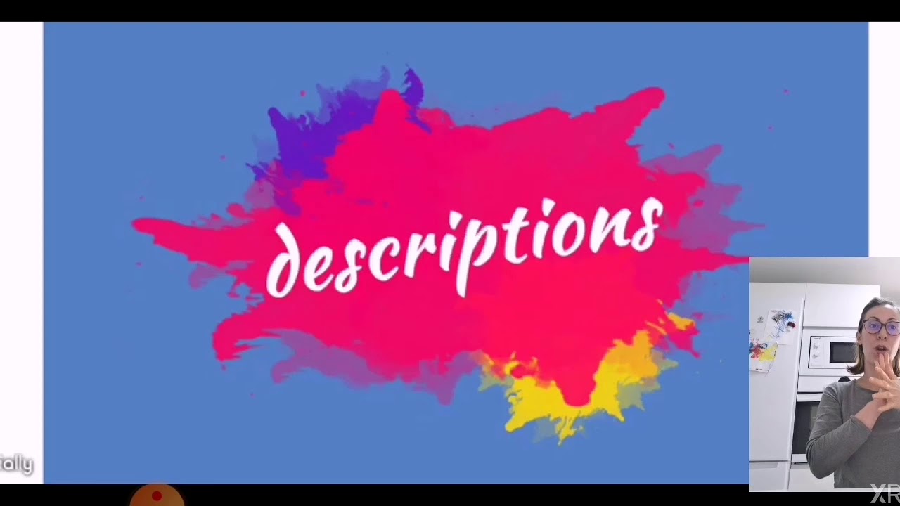 Video explicativo descripciones en inglés SIGNADO YouTube
