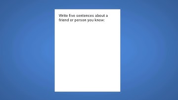 Writing Simple Sentences - Functional Skills (Entry 1)