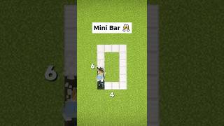 Minecraft Mini Bar Build Tutorial! 🥂 #shorts