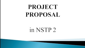 PROJECT PROPOSAL in NSTP 2