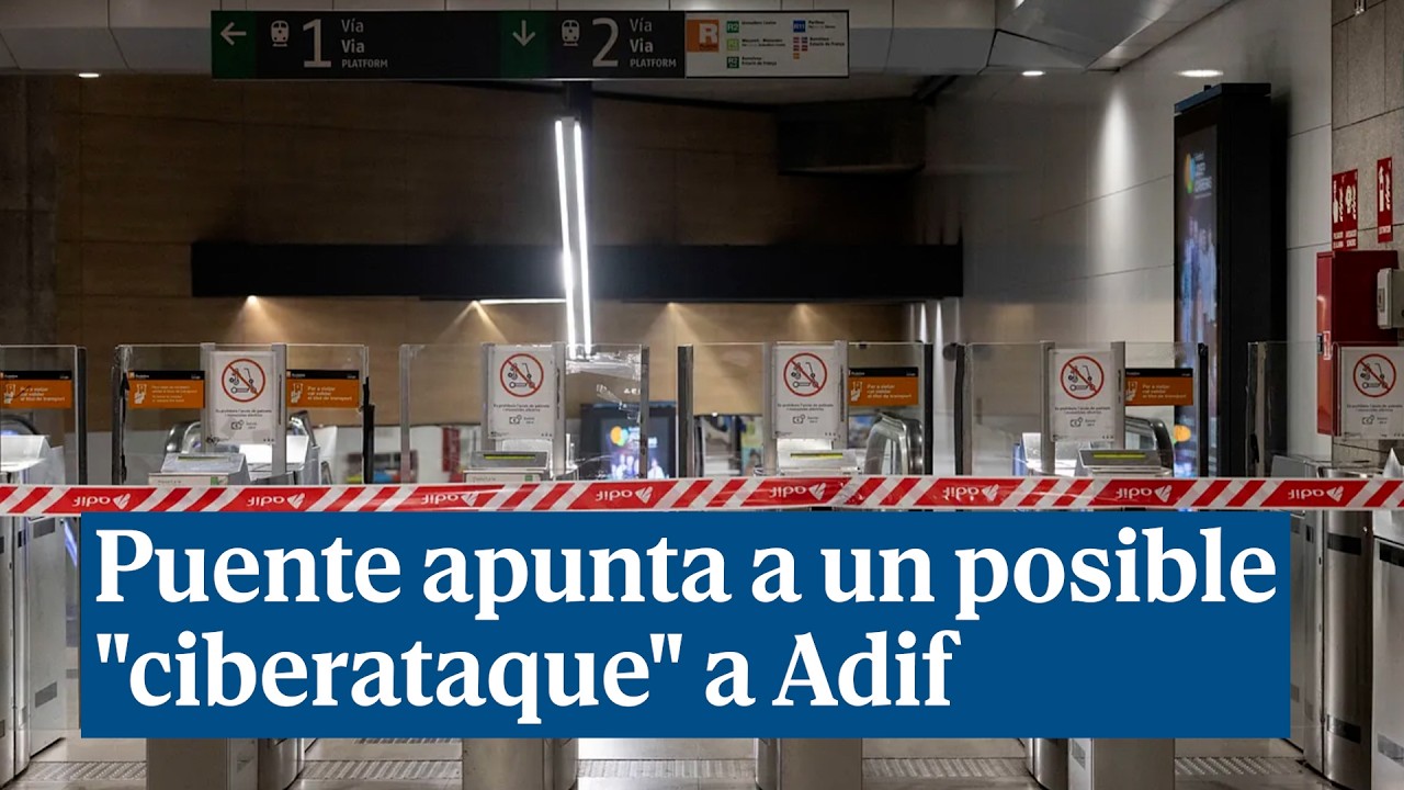 Puente apunta a un posible "ciberataque" a Adif que ha generado el caos en Rodalies por sexto día
