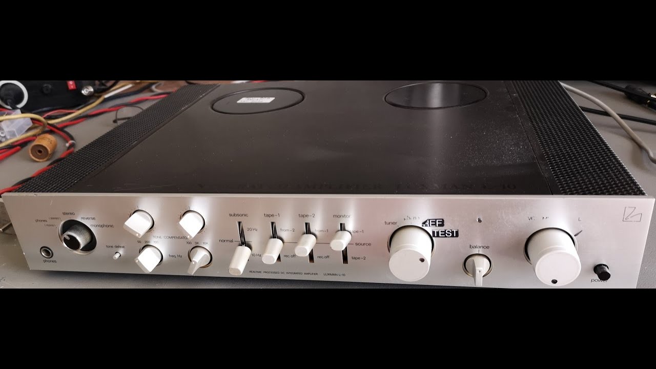 Luxman L-10 hifi Amplifier test repair teardown - YouTube