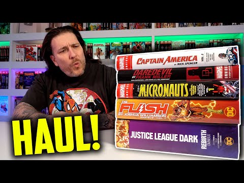Omnibus Comic Book HAUL | Captain America | Daredevil | Micronauts | The Flash | Justice League Dark