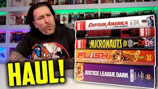 Omnibus Comic Book HAUL | Captain America | Daredevil | Micronauts | The Flash | Justice League Dark