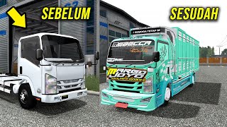 BEGINI JADINYA SEBELUM DAN SESUDAH MODIFIKASI TRUK MARGOJOYO TERBARU HIJAU - ETS2