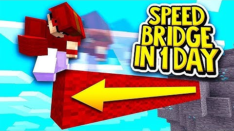 how to speed bridge with the new touch controls in minecraft