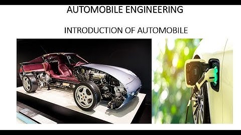 Introduction to Automobile Engineering