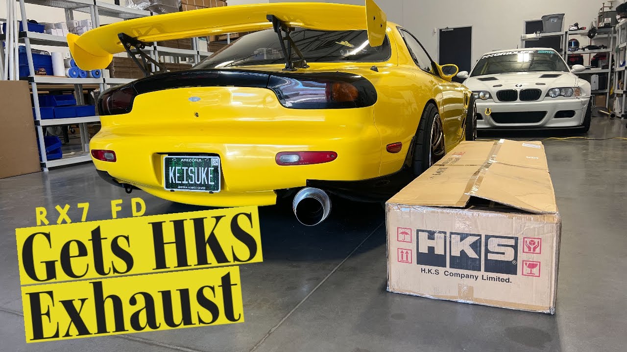 RX7 FD Gets HKS Exhaust! YouTube