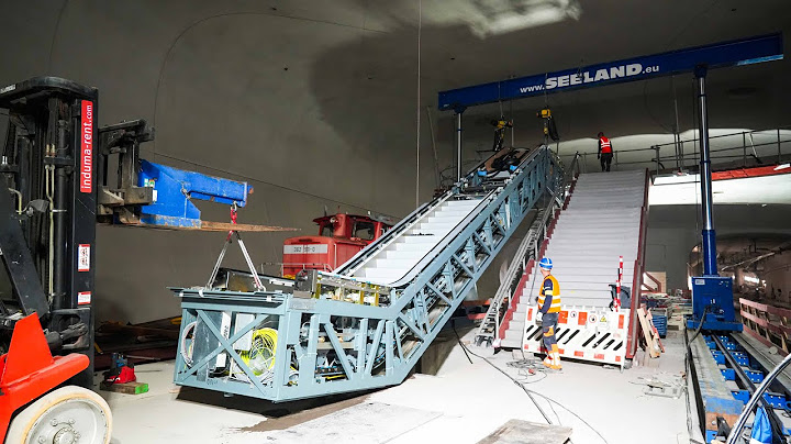 Stuttgart 21: Rolltreppen für den künftigen Stuttgarter Hauptbahnhof – Millimeterarbeit