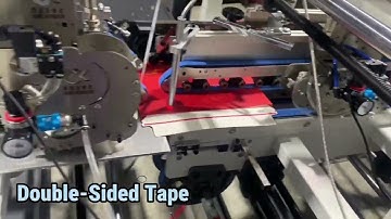 Double Sided Tape & Easy Tear Tape On Folder Gluer