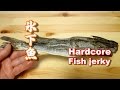 氷下魚（コマイ・カンカイ）を酒の肴に食べる件 Very hard fish jerky Eat KOMAI(saffron cod) of Hokkaido