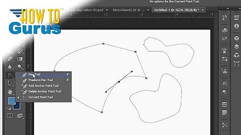 How to Use Adobe Photoshop Pen Tools - CS5 CS6 CC Pen Tool Tutorial