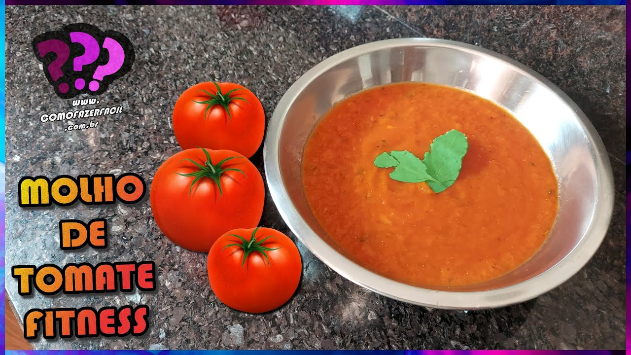 RECEITA MOLHO DE TOMATE FITNESS CASEIRO SUPER FACIL