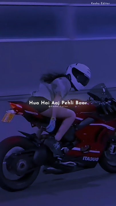 Hua Hain Aaj Pehli Baar ~ Yeh Dil Pagal Bana Baitha | Aesthetic Status #lyrics #ytshorts #trending