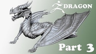 Dragon Modeling In Zbrush 4R7 - Part 3