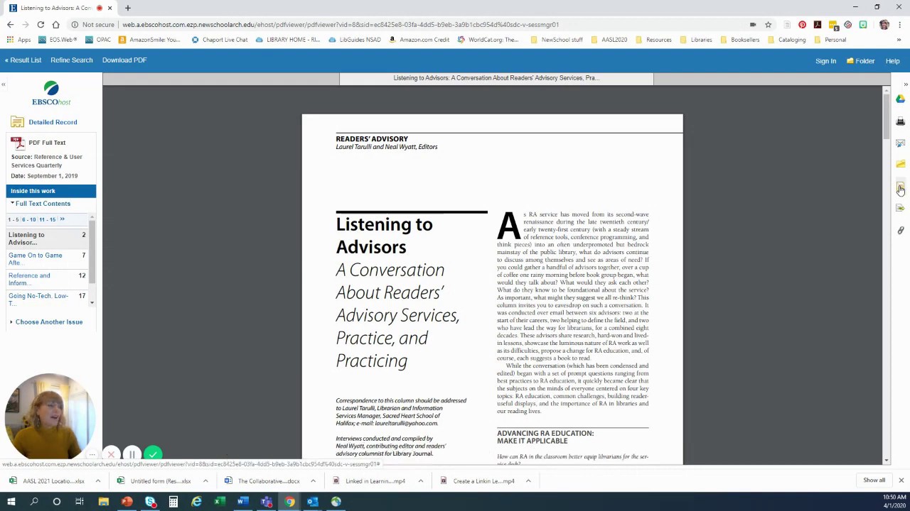 Using EBSCO to access and find articles at NewSchool - YouTube