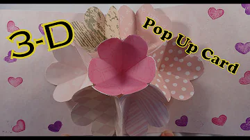 Pop Up Flower Card Craft - with yoyomax12