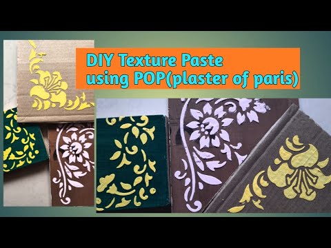Diy texture paste with pop/how to make texture paste at home/modeling paste/plaster of paris