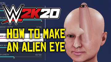 WWE 2K20  - How To Make An Alien Eye (Female Only)