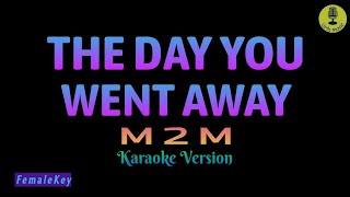 The Day You Went Away - M2M (Karaoke Version)