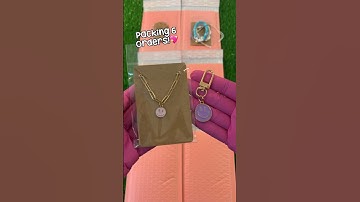Pack Orders With Me! #preppy #preppystyle #grwm #vibes #smallbusiness