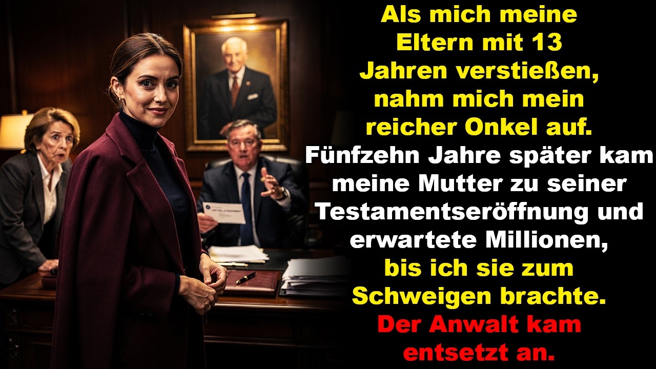 Als mich meine Eltern mit 13 Jahren verstießen, nahm mich mein reicher Onkel auf.