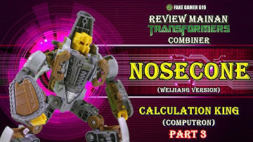 CALCULATION KING (Computron) part3 - Technobots NOSECONE | Review Mainan Episode 04