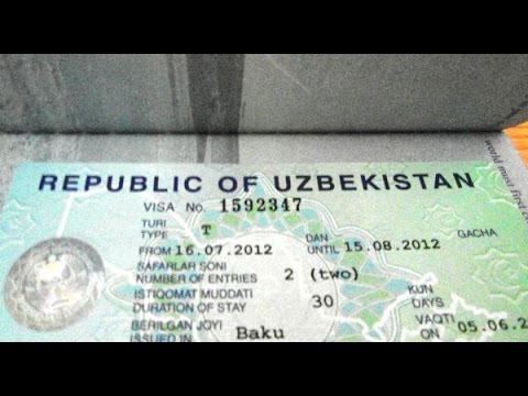 Виза в Узбекистан для граждан Россию. Виза в Узбекистан