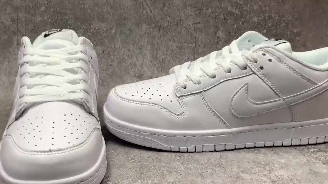 Nike Dunk Low Triple White Review REAL or FAKE ?