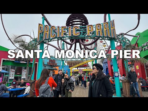 Video: Pacific Park bij Santa Monica Pier