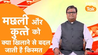 मछली और कुत्ते को क्या खिलाने से बदल जाती है किस्मत । Shailendra Pandey | Astro Tak