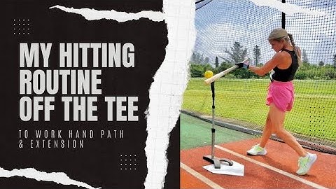 My Hitting Routine Off The Tee To Work Hand Path and Extension