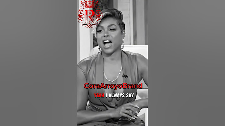 -Taraji P Henson- What you put out is what you get back!! Subscribe