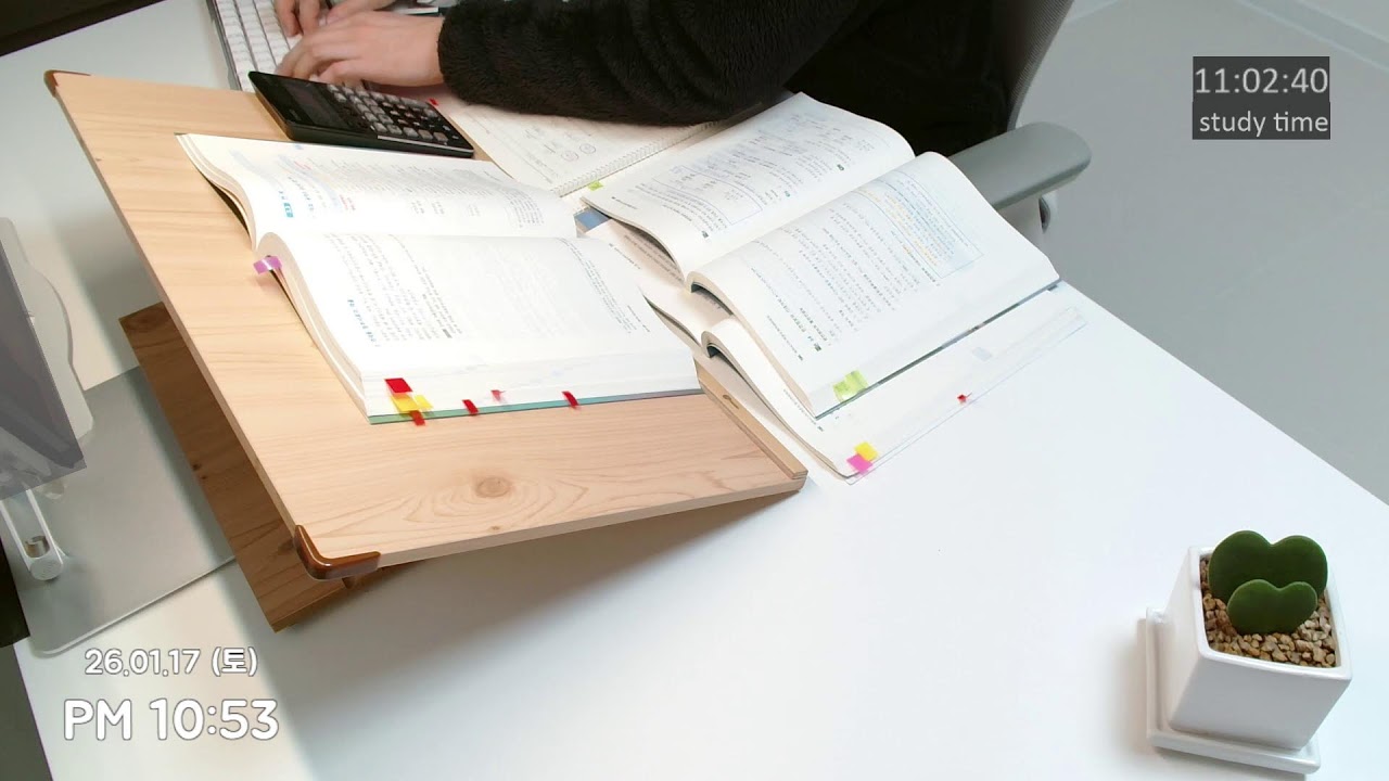 [26.01.17. 토] 주말 11h 공부🔥ㅣ직장인 스터디윗미 study with meㅣ세무사 CTAㅣ