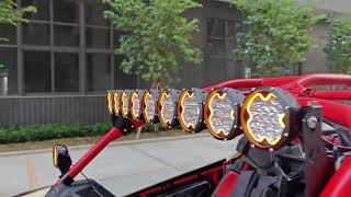 Dominate Any Terrain Holo X-Array Led Work Lights For 4X4 Super Bright Spotflood Combo Fog Lamps