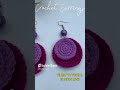 Easy crochet earring patterns by hiruhandmade