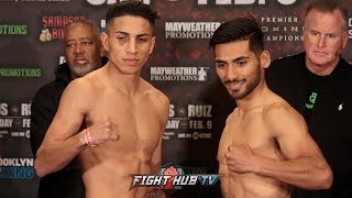 MARIO BARRIOS VS RICHARD ZAMORA - FULL WEIGH IN \& FACE OFF VIDEO