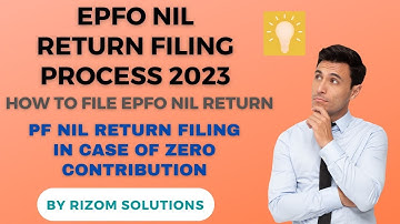 EPFO Nil Return Filing Process I Generate Nil PF challan | How To File PF Nil Return I Complete Proc