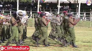 Beating of the retreat by mass bands Kenya Eldoret ASK Show 2024