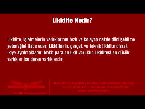 Video: Likidite tercihi ne anlama geliyor?