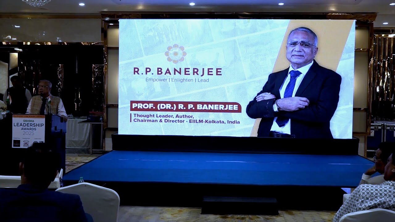 Odisha Leadership Awards 2025 - PROF (DR.) R. P. BANERJEE - YouTube