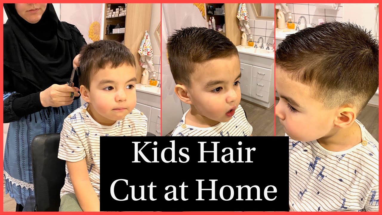 KIDS HAIRCUT at Home FOR EID ️ تیاری عید 💜 YouTube