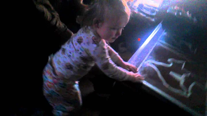 My niece is danceig to music