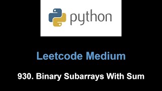 Leetcode 930. Binary Subarrays With Sum (prefix + hash)