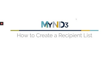 How to Create a Recipient List