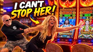 💥I CAN'T STOP HER!💥Sharon Keeps WINNING On Phoenix Link SLOTS!!