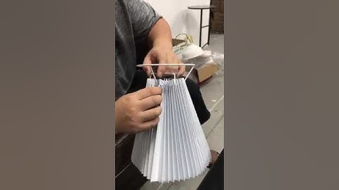 How to assemble the Minimalist Fabric Pleated Shade 1 Light Standing Floor Lamp Step 2/2