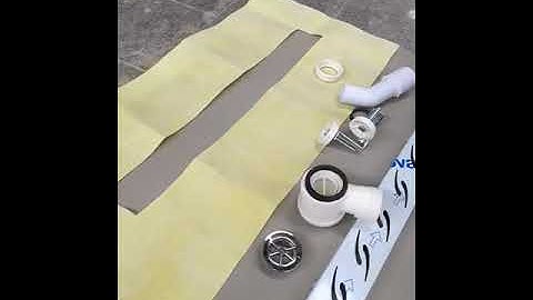 TYCO Linear Drain Installation Video | Shower Base Board with Linear Drain System Kit